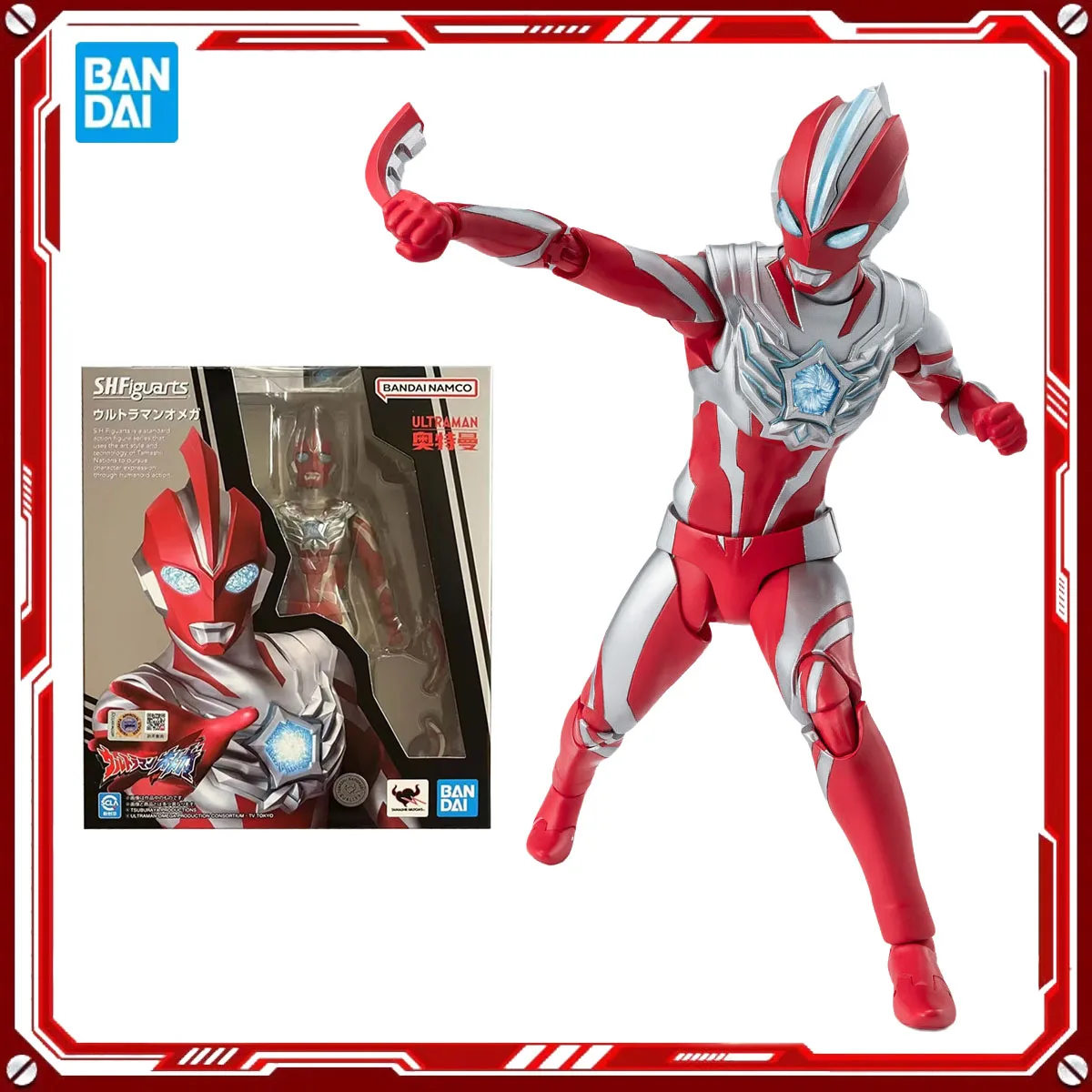

Bandai натуральная Ultraman Omega аниме Ultraman Omega игрушки SHF фигурка в сборе модель подарок для детей школьный рождественский подарок