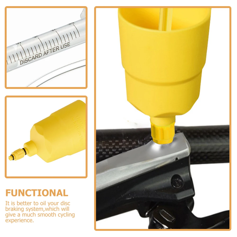 

Hydraulic Brake Bleed Kit Professional Oil Filling Tool Accessories Bike Fluid Bleeder Lightweight Plastic Construction Disc