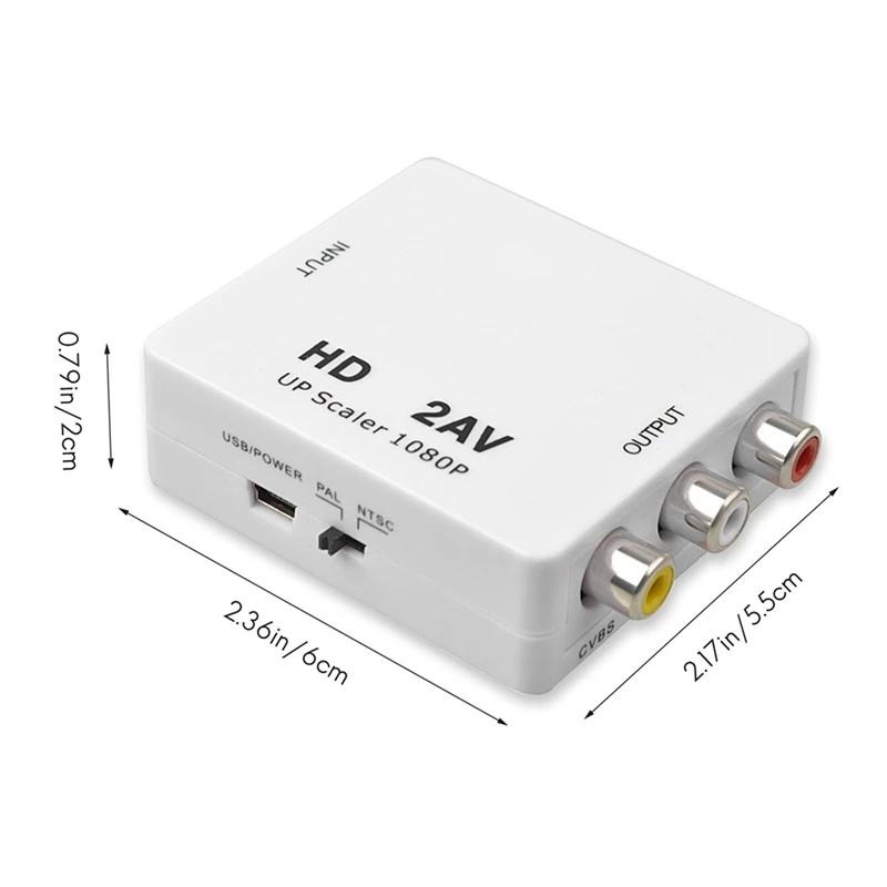 Adaptador de proyección de computadora a TV apto para productos de señal HD que conectan productos de señal Av