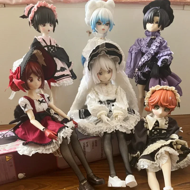 Ufdoll-caja ciega Plus para niños, figura periférica de animé móvil, muñeca de vestir coleccionable, regalos Bjd, 1/5