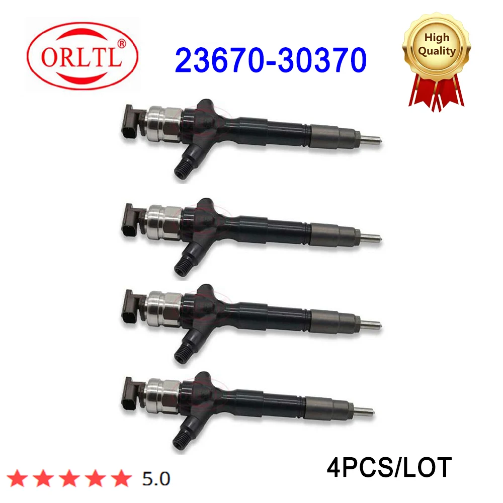 

4PCS 23670-30370 Common Rail Diesel Fuel Injector 2367030370 23670 30370 Fits For Toyota Hilux Hiace 1KD 2KD-FTV 095000-8650