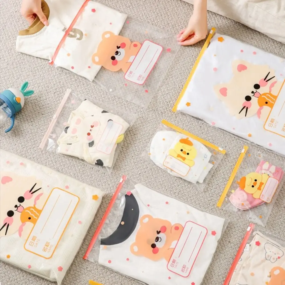 10PCS High Quality Multi-size Storage Bag Portable Baby Clothes Storage Baby Cloth/Diaper Pouch Classified Organizer Bag Travel