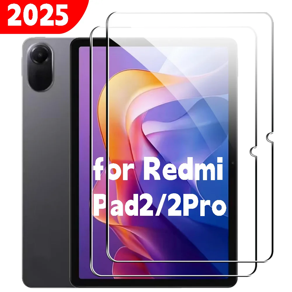 1-2Pcs for Xiaomi Redmi Pad 2 Pro 12.1inch 11inch 9H Anti-scratch Tempered Glass Screen Protector Film for Redmi Pad 2 11