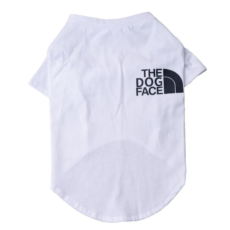 Dog Fashion Clothes Spring Summer Small Medium Chihuahua THE DOG FACE Pet Popular Hot Casual Clothes Designer Inspired Singlet