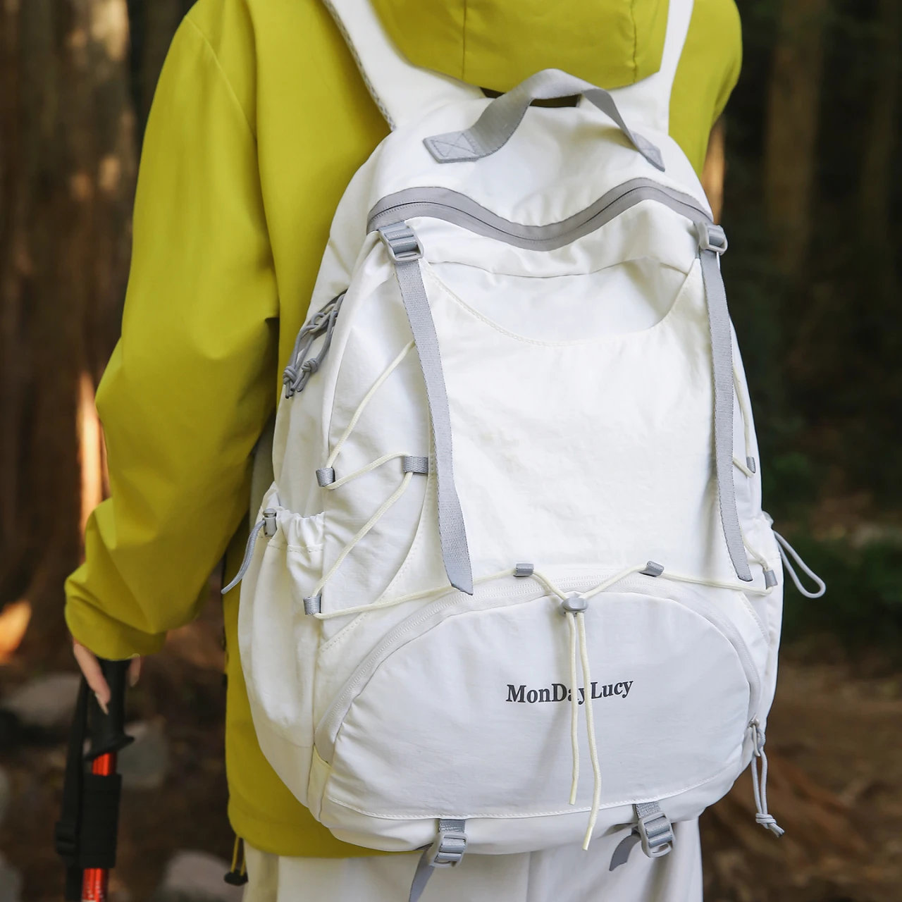 

2025 уличный рюкзак для мужчин и женщин с регулируемым ремешком, нейлоновые походные дорожные рюкзаки большой емкости, рюкзаки с буквенным принтом