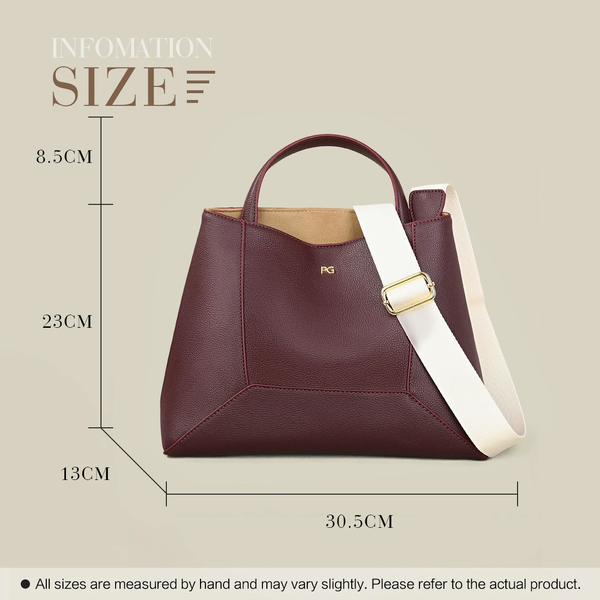 PG Luxuriöse Hochkapazitäts-Tragetaschen für Damen Klassische Mode-Schultertasche Designer Damen Casual Einkaufstasche – Detail 26