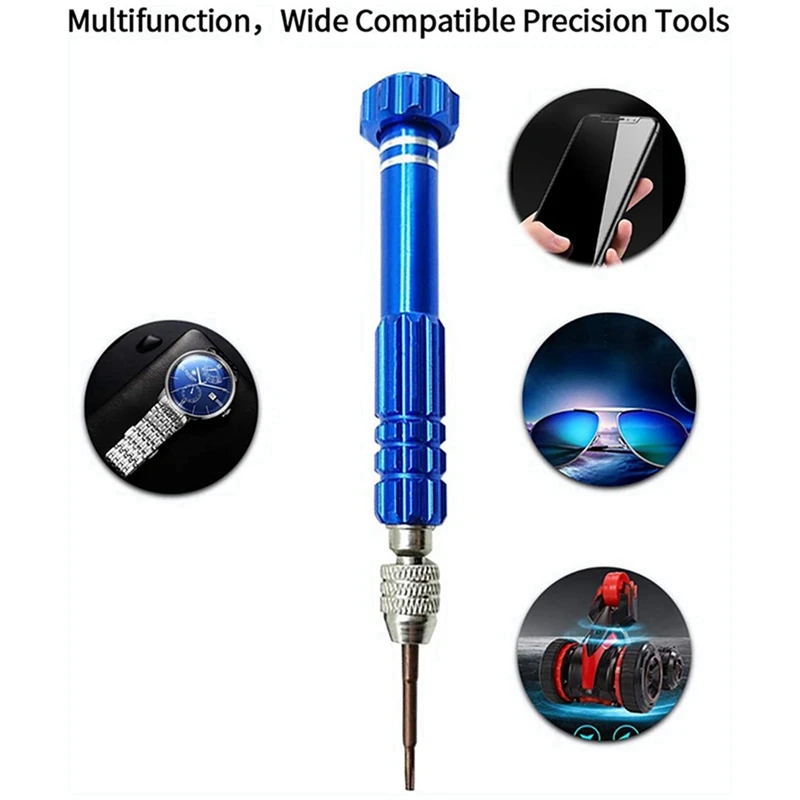 TOP 10X Magnetic 6 In 1 Tiny Screw Driver Kit, Small Screwdriver Set Perfect Mini Screws For Cell Phones, Watch