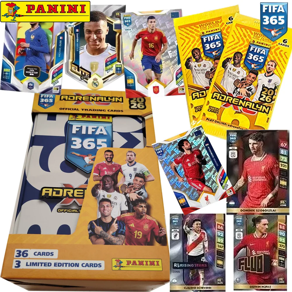 New Official Panini 2026 FIFA 365 Football Collection Cards Hobby Memorabilia Gift Set for Football Enthusiasts and Collectors