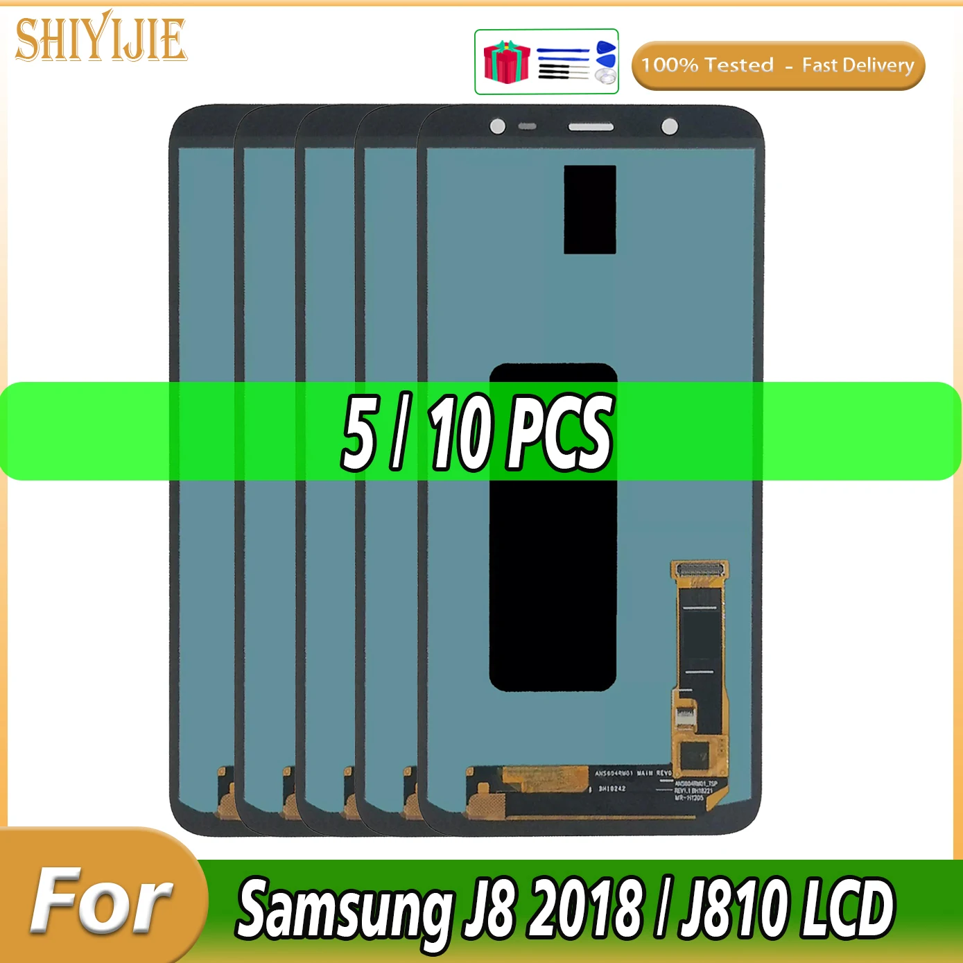 

5/10Pcs Wholesale For Samsung J8 2018 J810F J810Y LCD Screen Display Digitizer For Samsung J810 LCD Touch Screen Assembly