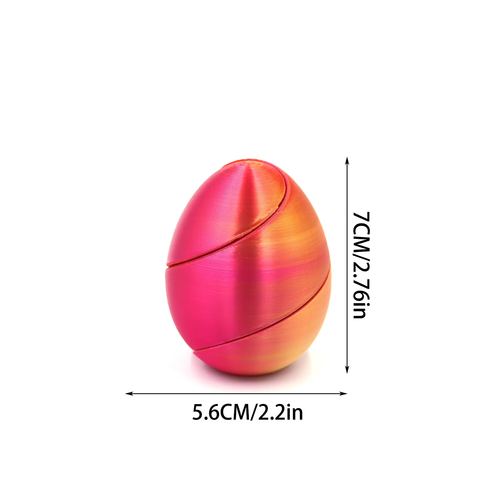 3D Gedruckt Spirale Ei Impossible Shuttle Spielzeug Kinder Gadgets Ostern Eier Kreative Stress Relief Vent Spielzeug Hause Desktop Dekoration