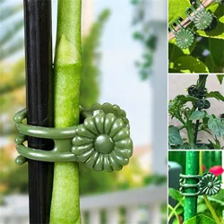 50pcs Plastic Plant Support Clips Plant Retainer Greenhouse Plant Fixing Clips Garden Plants Flowers Tied Bundle Branch Clip