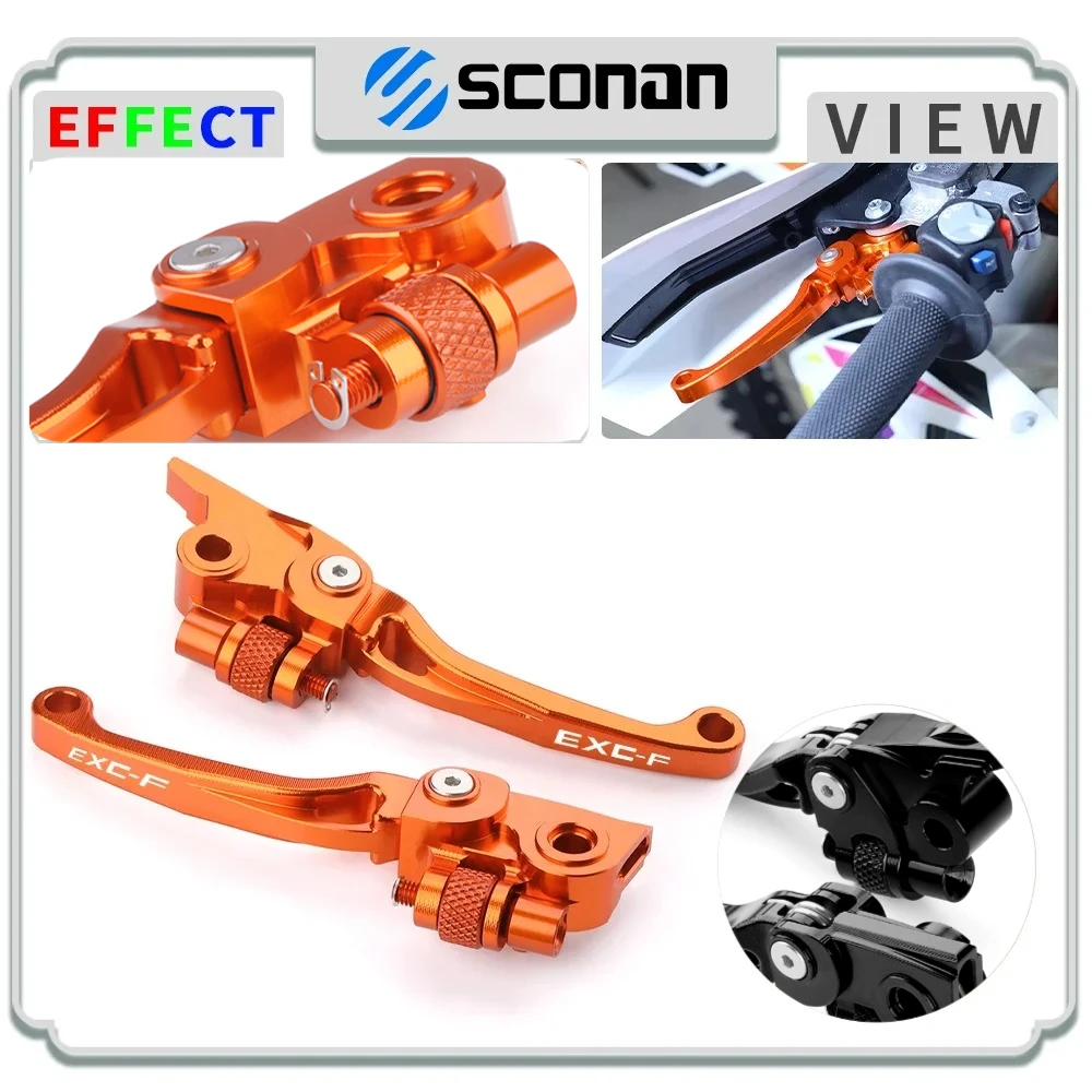 

Motorcycle Accessories CNC Aluminum For EXCF 250 350 450 500 EXC-F 150 250 300 EXC/TPI 450 500 EXC Brake And Clutch Levers