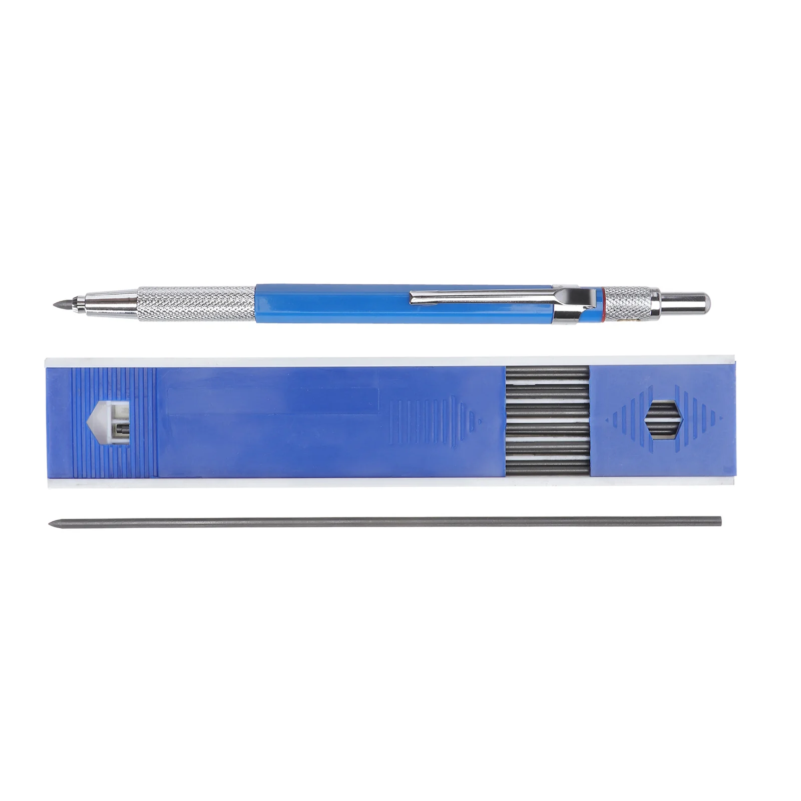 2 set 2.0Mm Drawing Engineer Marker Blue Mechanical For Woodworkers Construction Drafting Tool Automatic Pencil Engineering