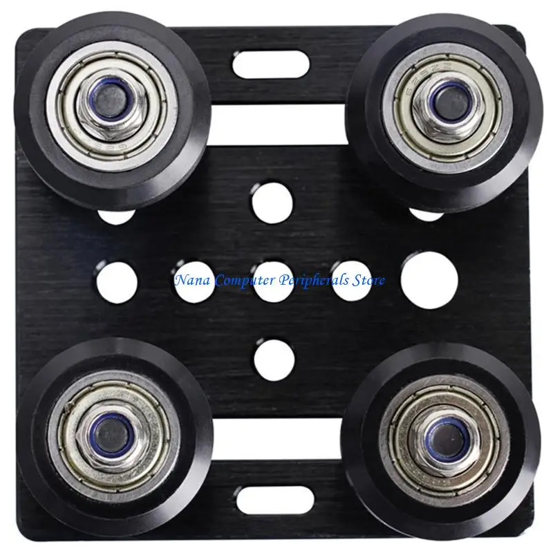 F68C Precise V Gantry Plate V Grooves Rollers Mechanism for 2020V slot Aluminum Frame for Enhances 3D Printing Accuracy