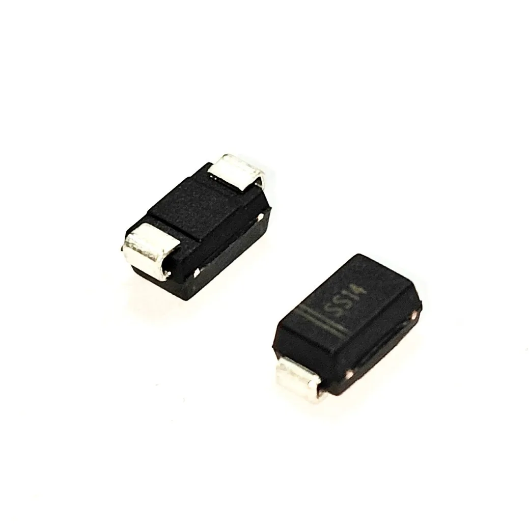 Crystal conductive Schottky diode SS14 1A 100V DO-214AC surface mount package