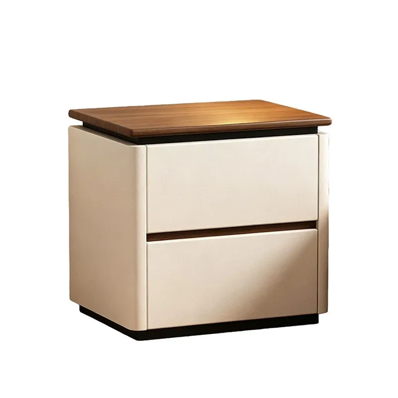 Hidden compartment lock solid wood bedside table household bedroom multi-functional hidden money jewelry gold bedside storage ca
