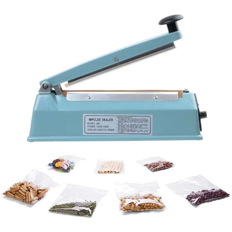 Plastic/Iron/Aluminum Body Impulse  ,200mm/300mm/400mm Length Manual mini bag Heat Sealing Machine