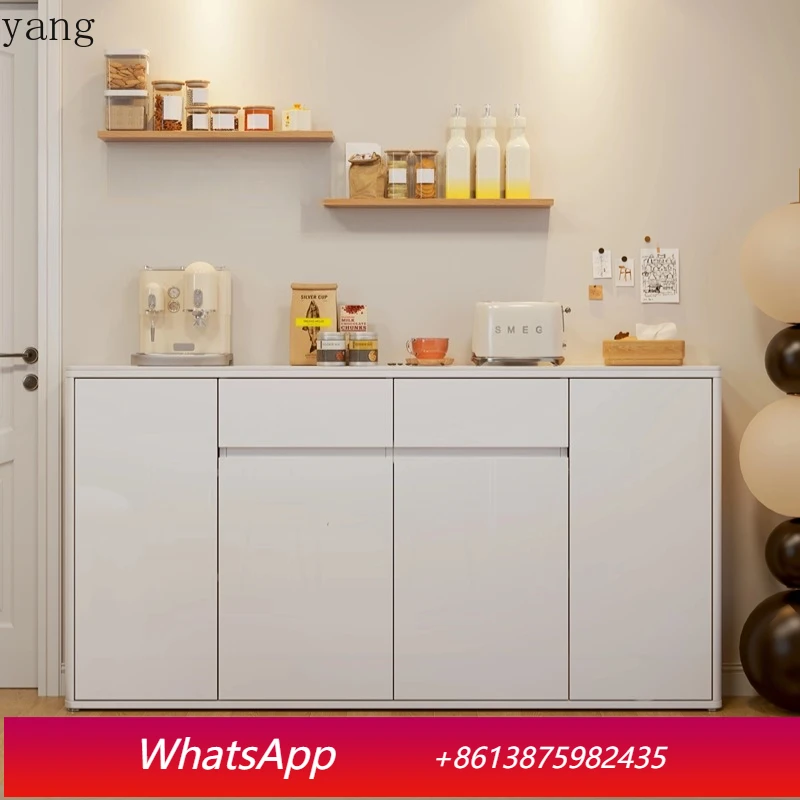 LH ultra-thin dining side cabinet light luxury modern simple L-shaped half-wall high lower cabinet