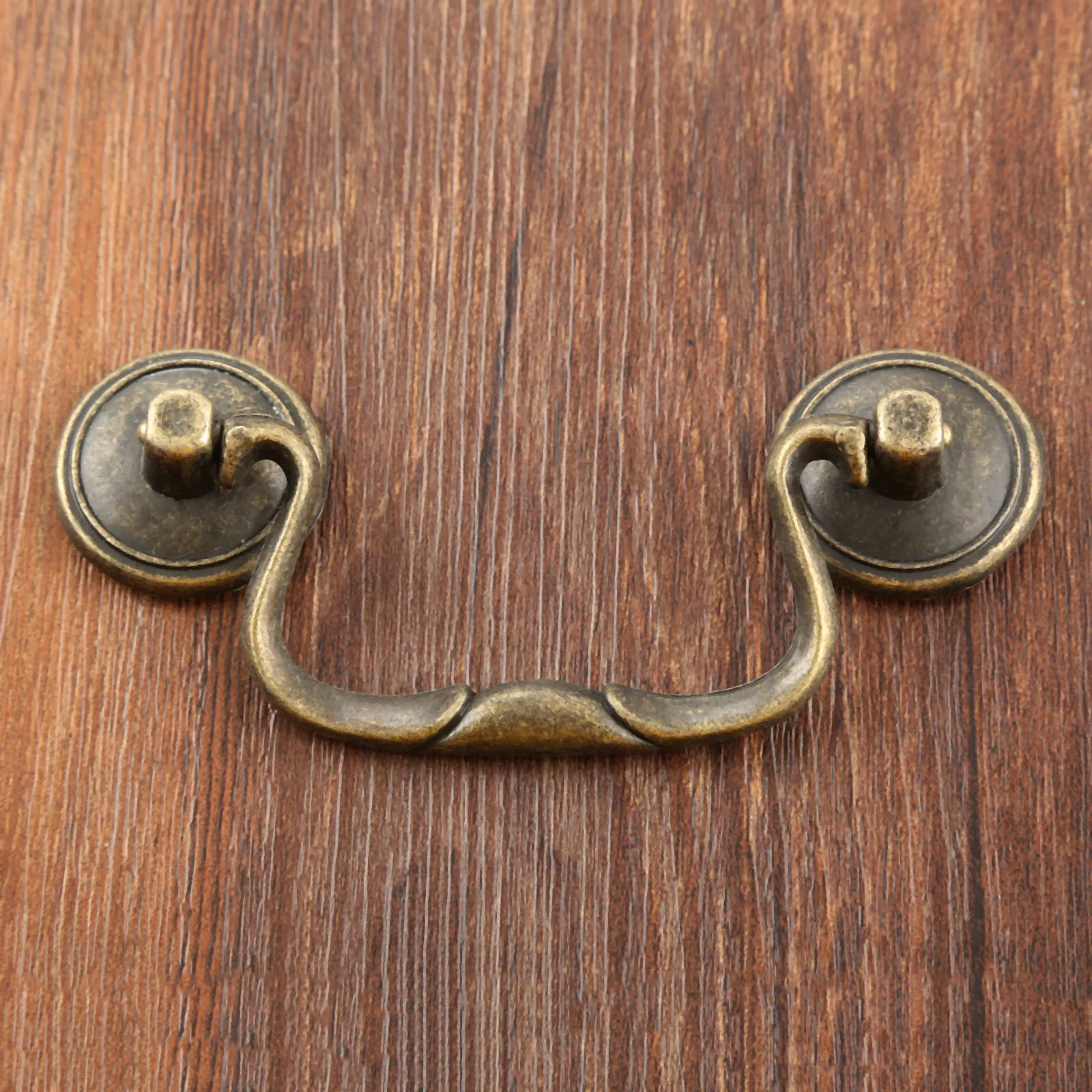 2PCS Antique Bronze Handle W/screw 114*34mm Vintage Pull Alloy Knob Cabinet Drawer Wardrobe Door Furniture Old Chinese Simple