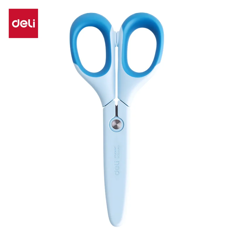 Deli 6063 Student Scissors 163mm Stainless Steel Safety Scissors for School Home Office New Design 2026