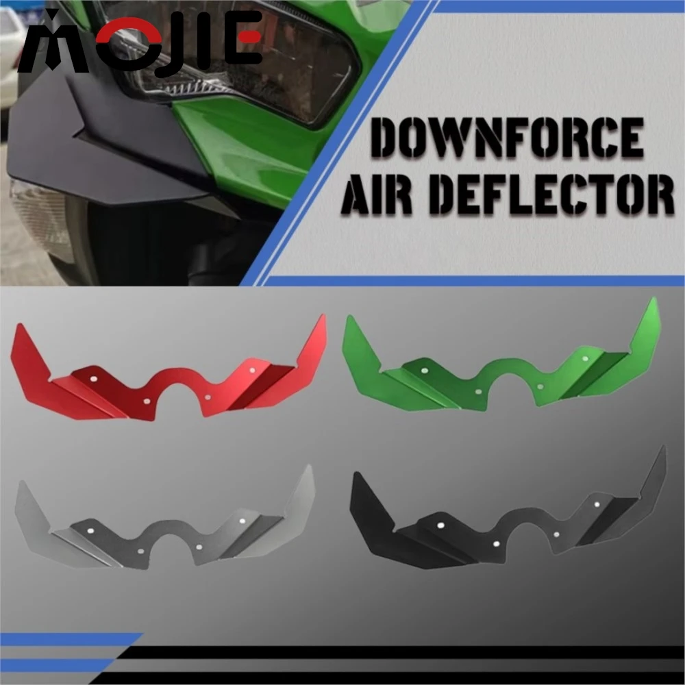 

Для Kawasaki Ninja 400 ninja 400 2018-2023 2024, передний обтекатель мотоцикла, пневматическое крыло, наконечник, прижимная сила, крылья, воздушный дефлектор