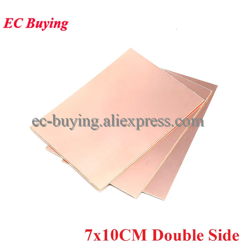 5pcs FR4 PCB 7x10cm 7*10 Double Side Copper Clad Plate DIY PCB Kit Laminate Circuit Board Glass Fiber Material Universal Board