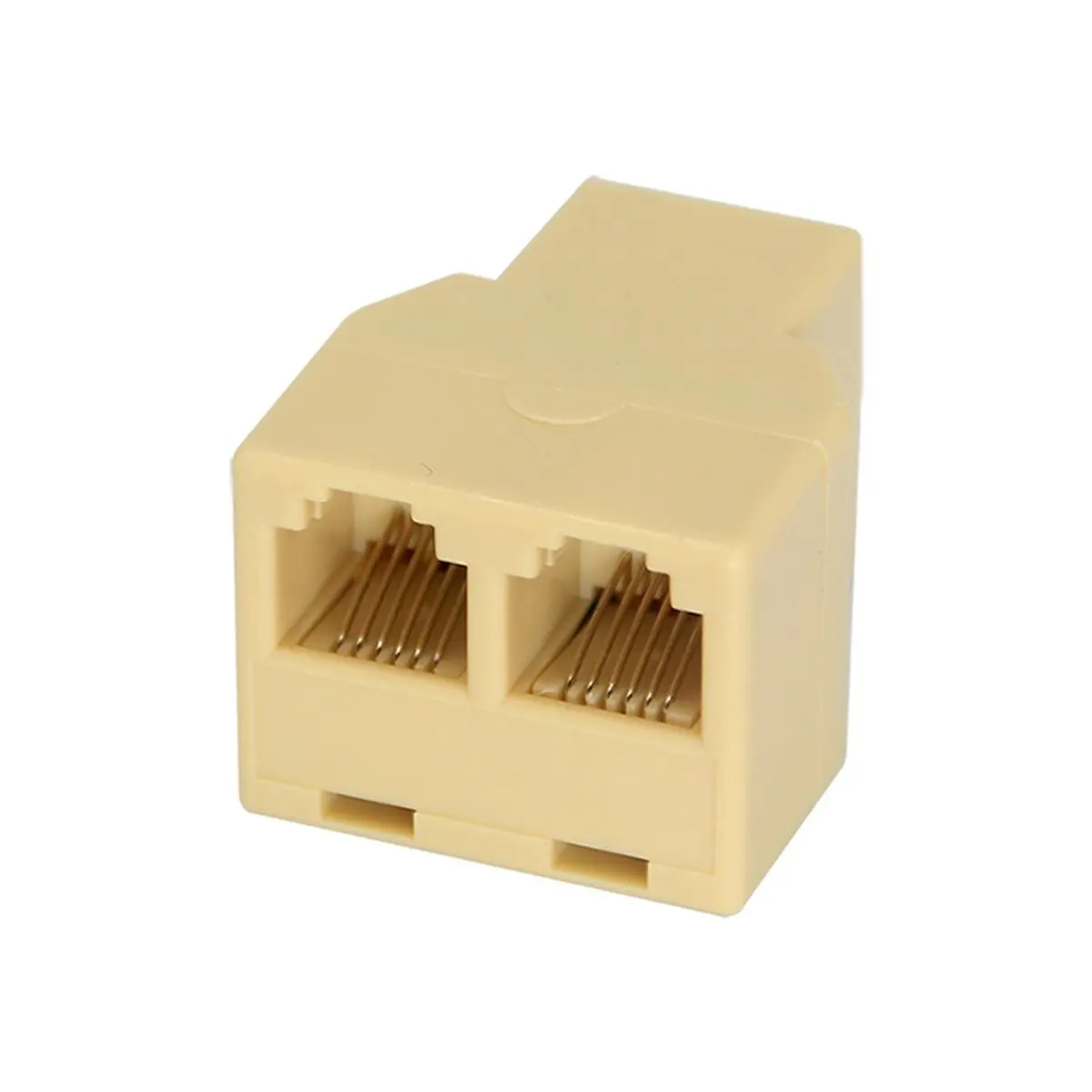 New Electronics 50CM RJ12 6P6C Coupler 2 Way RJ11 Telephone Cable Splitter Adapter Suitable for Telephone