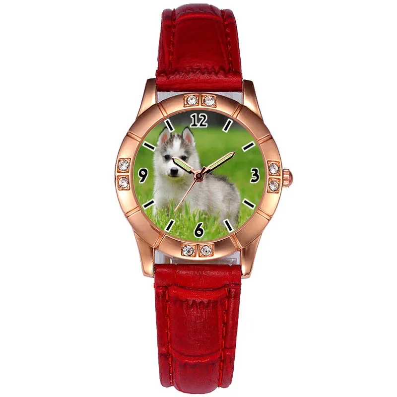 A3333 صورة مخصصة ساعة طباعة الصورة أو النص على وجه الساعة لتقوم بها بنفسك ساعة للنساء ساعة كوارتز مع كريستال هدية عيد الميلاد الخاصة