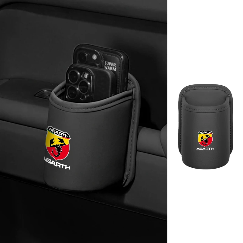 Hanging Water Bottle Rack Car Door Cup Holder For Fiat 500C 500X Abarth 595 695 Panda Back Seat Beverage Storage Bin