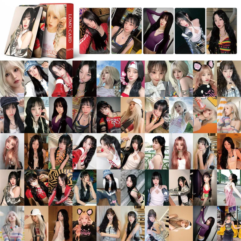 (G)I-DLE Album LOMO Card 55pcs/set Song Yuqi Solo ShuHua Minnie Fan Girl Collection Gift Postcard Photo Card GIDLE Greeting Card