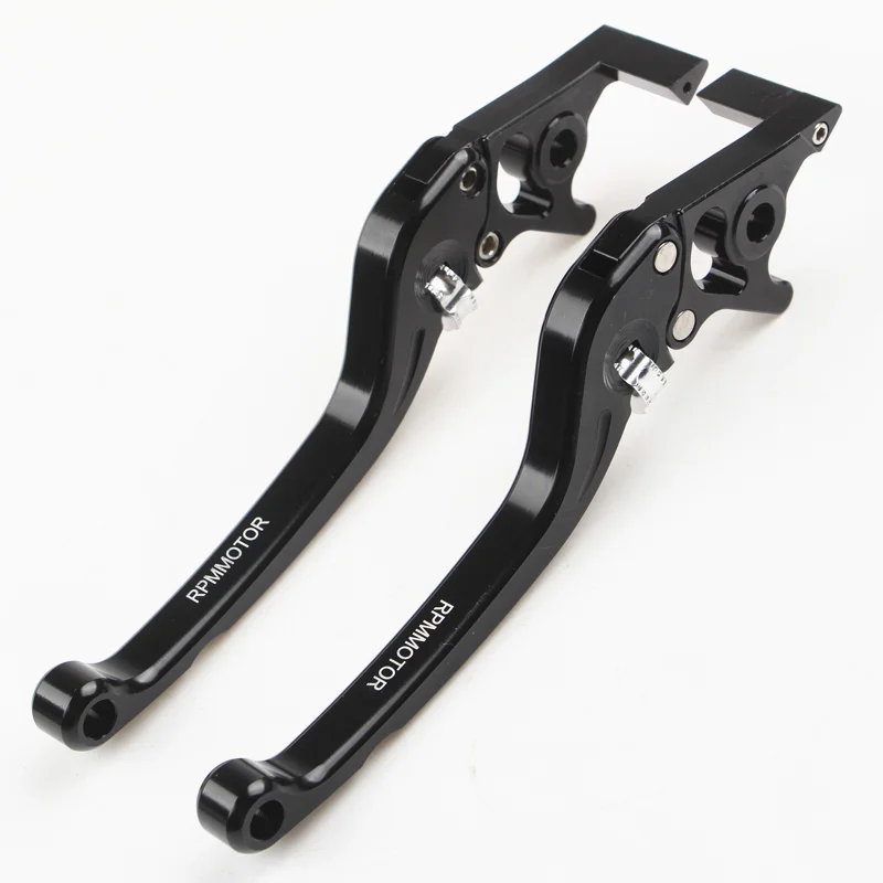 

2x Universal CNC Aluminum Adjustable Gear M8 Mounting Motorcycle Double Disc Brake Handle Lever For Yamaha Honda Suzuki Kawasaki