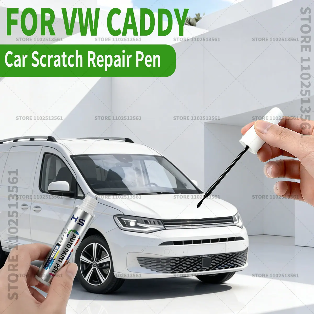 For Volkswagen CADDY Car Paint Repair Pen Paint Scratch Repair Accessories Candy White Red Bronze Black Grey Beige Silver Blue