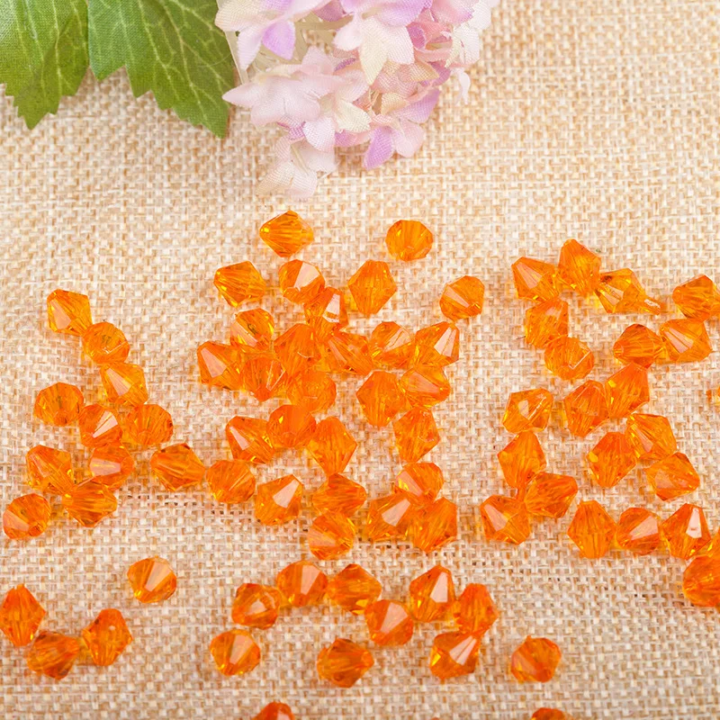 500Pcs 6/8/10MM Clear Acrylic Diamond Faceted Beads for Handmade Jewelry Necklace/Earring DIY Making/Jewelry Accessories