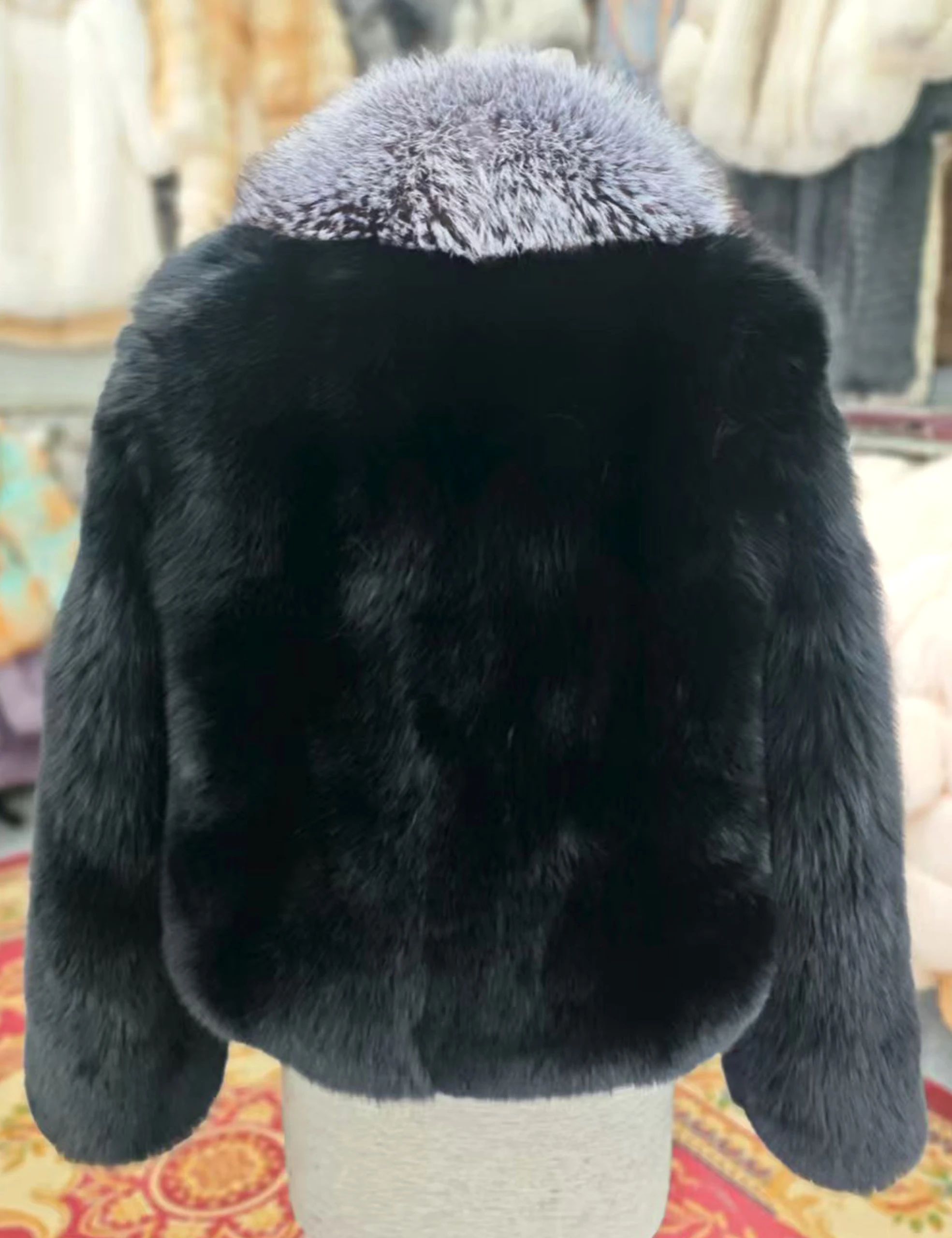 FURYOUME 2025 ใหม่ขนสัตว์จริงผู้หญิงขนสุนัขจิ้งจอกธรรมชาติแจ็คเก็ต Wholeskin Luxury PARTY เสื้อผ้าขนาดใหญ่ Silver Fox FUR COLLAR