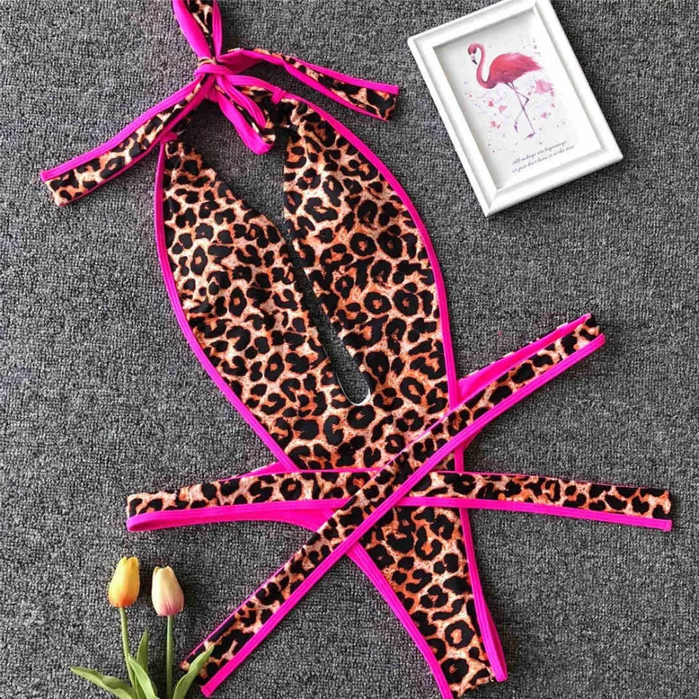 2026 Neon-Grüner Damen-Badeanzug, High-Cut, Rückenfrei, Einteiliger Badeanzug, Sexy Neckholder-Badeanzug, Monokini V1336G – Detail 18