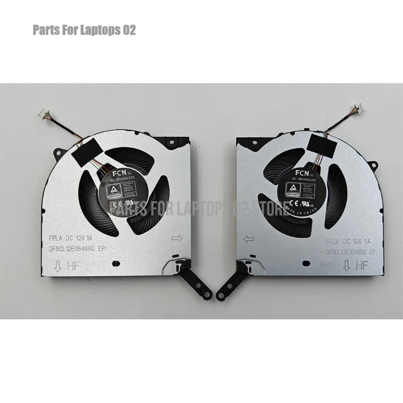 PP New For Lenovo Legion 5 15ARH7 15ARH7H 15IAH7 15IAH7H Laptop CPU & GPU Cooling Fan 12V L + R 5H40S20492 5H40S20491