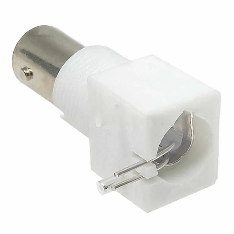 White glue, surveillance video socket, BNC panel mount, Q9 female socket, BNC socket, PCB use, upright type, nut