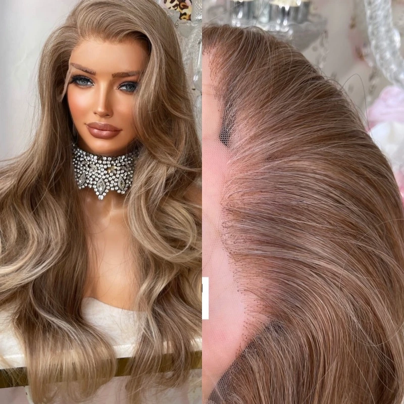 

Бесплатная доставка! Новинка! Омбре-парик с HD-кружевной передней частью, синтетический, с добавлением натуральных волос, от производителя, недорогой, с предварительно проработанной линией роста волос.