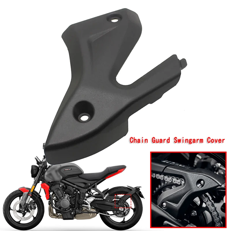 

Motorcycle Accessories Trident660 Rear Swingarm Chain Guide Slider Guard Cover For Trident 660 2021-2024 Chain Protective Cover