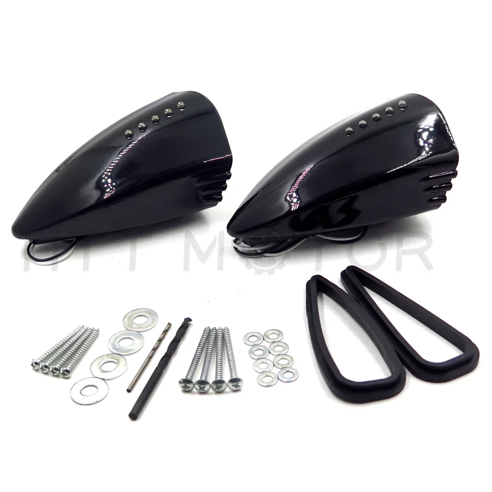 LED Side Mounted Rear View Mirrors for All Suzuki GSX1300R Hayabusa GSXR 600 Motorcycle Parts Black