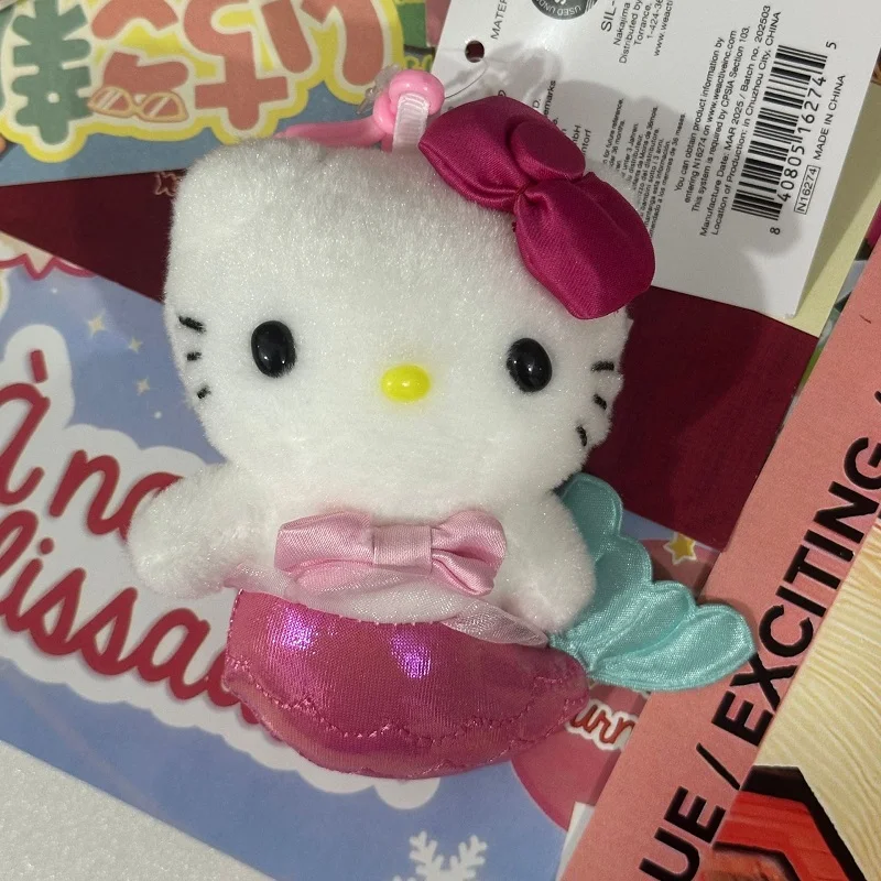 

Sanrio Hello Kitty плюшевый брелок русалка рюкзак ключ от машины кулон милая плюшевая игрушка подарок на день рождения для девочки Рождественский подарок
