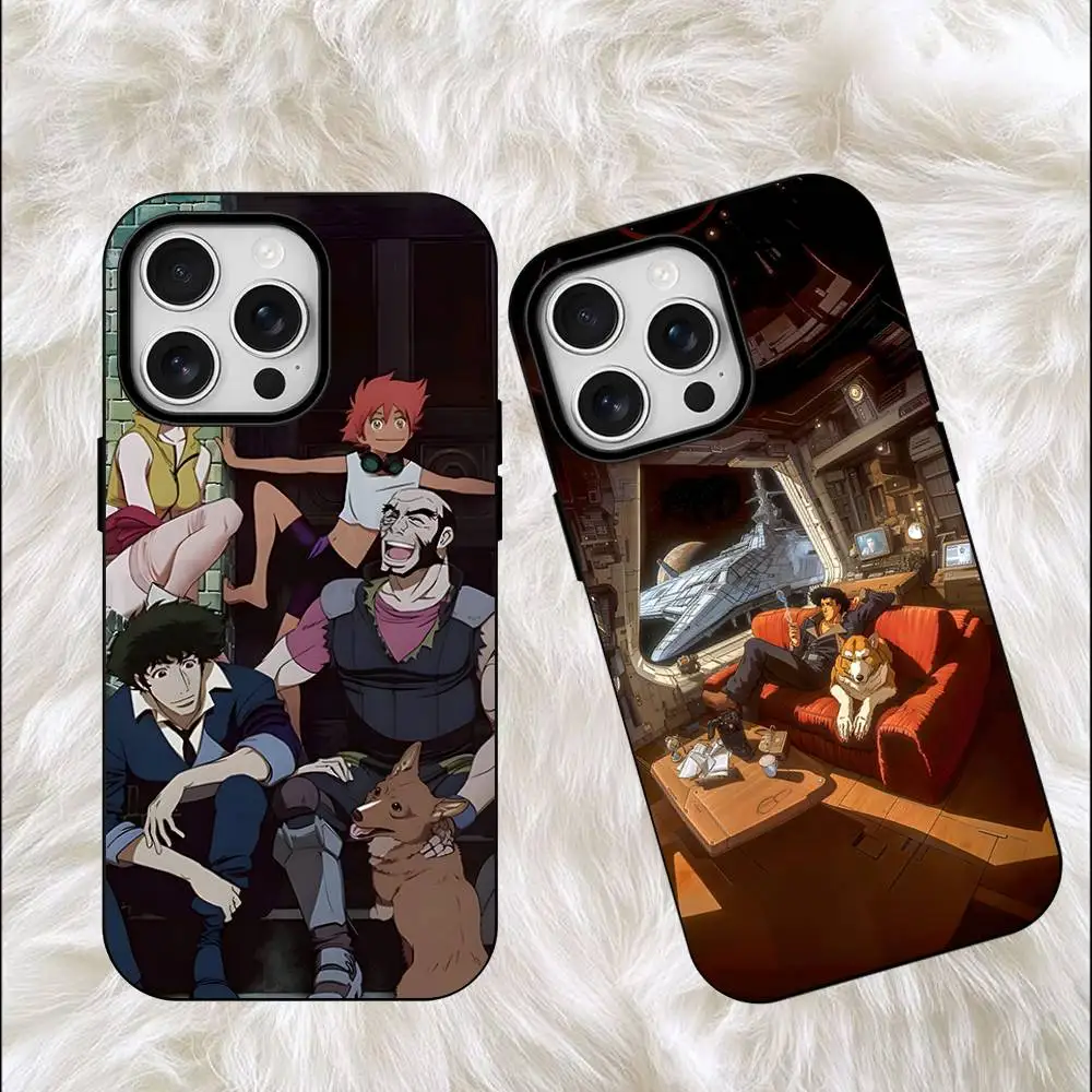 

C-Cowboy Spike B-Bebop Frosted Soft For Phone Case For Iphone 11,12,13,14,15,16,17 Pro Max XS Wireless Charge Magnetic Cover