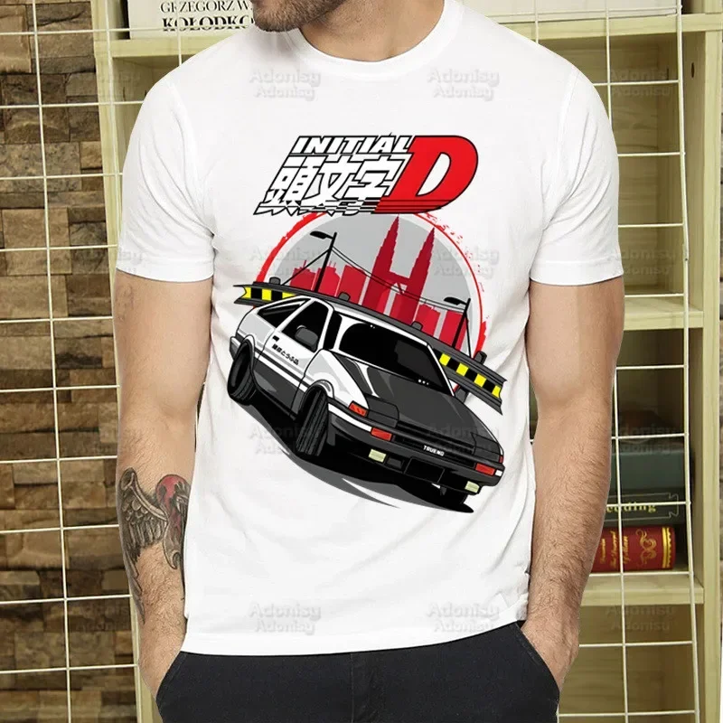 男性の最初のTシャツ,レトロなウォッシュドトップス,原宿ae86テクノロジー,日本のワイルドスタイル