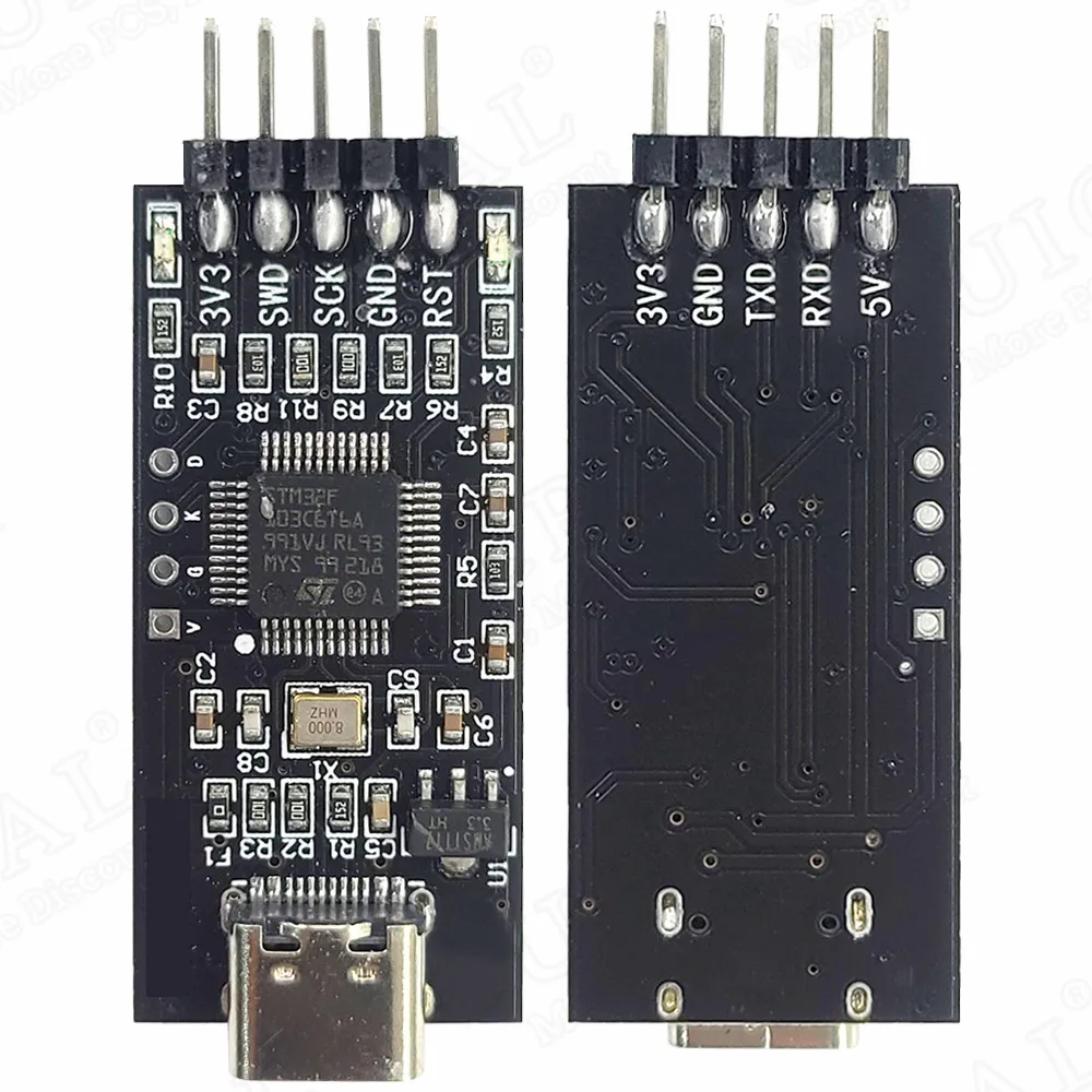 STM32 Burner Downloader Module Emulator for Cortex-M Chip ARM Replace for JLINK and STLINK 10M SWD CDC TTL Port USB TYPE-C