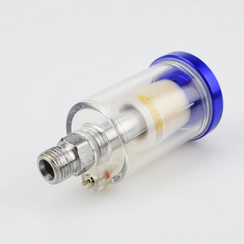 Inline 1/4 Inch Air Oil Water Separator Filter For Compressor Spray Paint Gun New