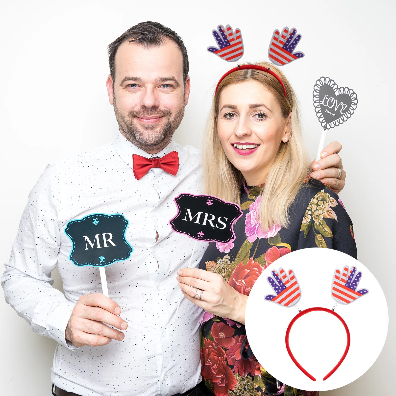 

4 Pcs Flag Headband Hair Accessories Bands for Women Festival Costume Headbands Usa Hairband