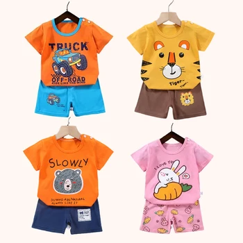2PCS Children\'s T-shirt Shorts Set 1