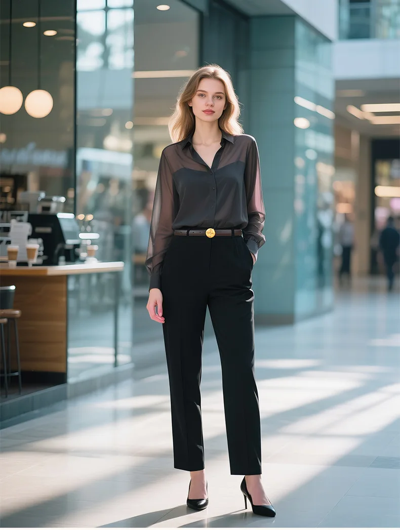 Luxuriöser Kuhledergürtel für Damen; Vielseitige Dekoration für Business und Vintage-Mode; Retro-Stil Gürtel für Damen – Detail 4