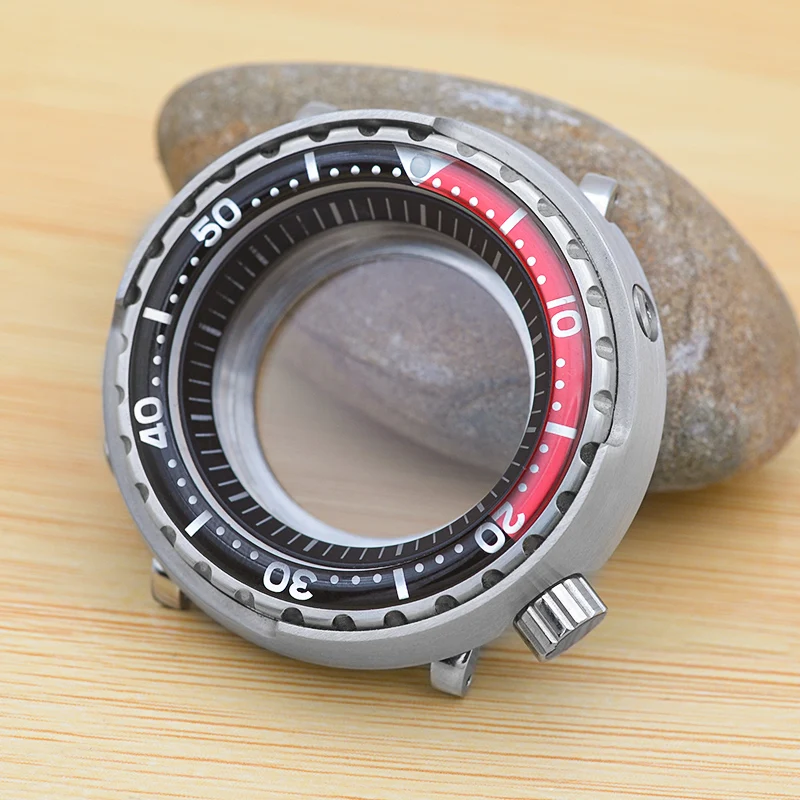 Tuna canned watch case, suitable for NH35, NH36, 4R36, 4R36, NH35, NH36 movements. 200 meters water resistance. Watch accessory.