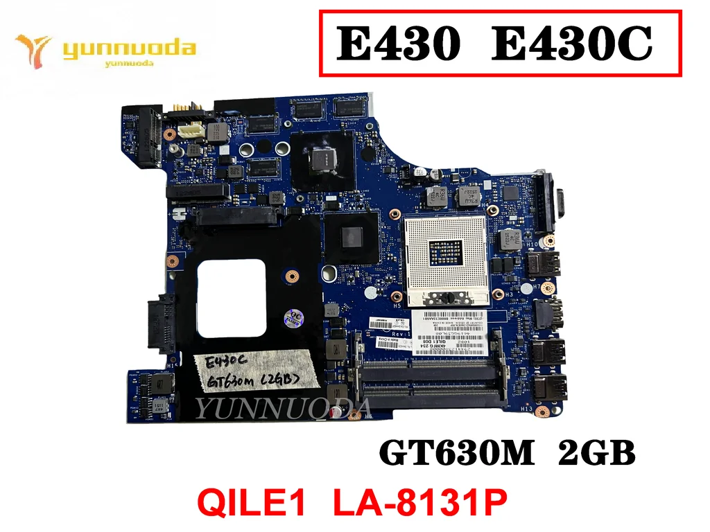 LA-8131P para LENOVO Thinkpad E430 E430C placa base para ordenador portátil GF610M 1G GT630M 2GB GPU UMA QILE1 probado buen envío gratis